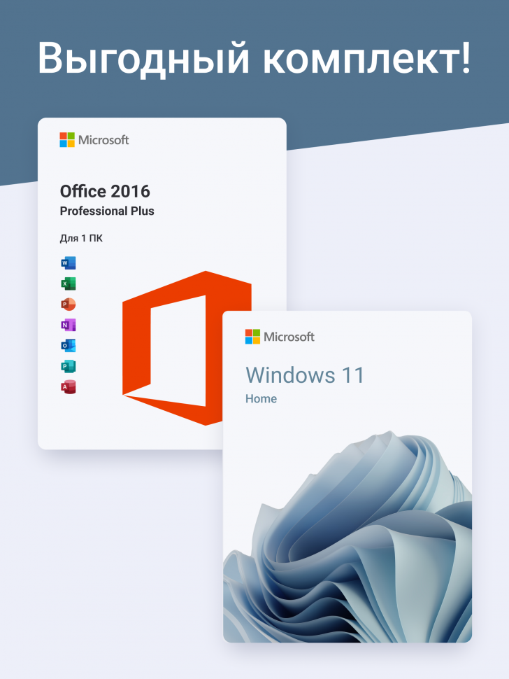 Windows 11 Home + Office 2016 Professional Plus