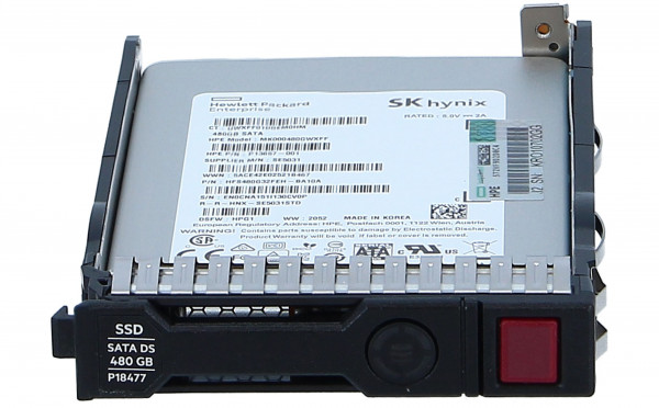Накопитель SSD HPE 480ГБ SATA, Hot Swap, 2.5"