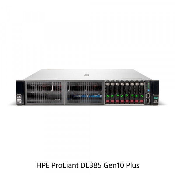 HPE ProLiant DL385 Gen10 Plus 16xSFF / 2 x EPYC 7402 / 4 x 16GB 2400T / HPE I350-T4 / E208i-a + Expander / 2 x 500W