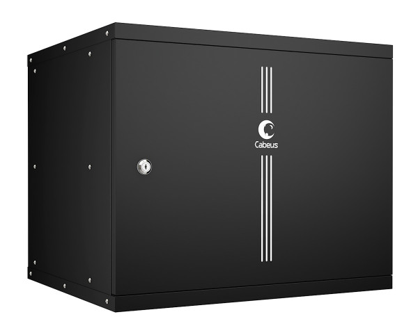 Шкаф телекоммуникационный настенный 19" 9U Cabeus WSC-05D-9U55/45m-BK
